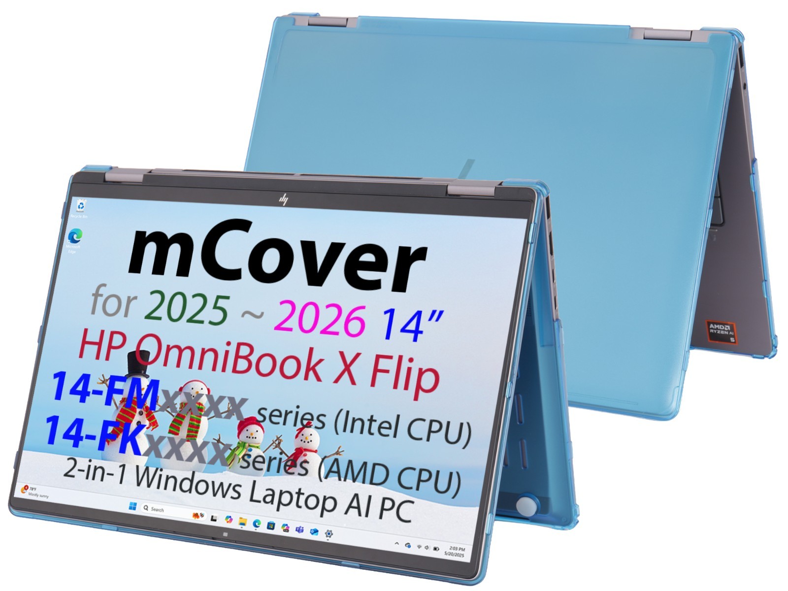 NEW mCover Case for 2025+ HP OmniBook X Flip 14-FM 14-FKxxxx  2in1 Windows PC