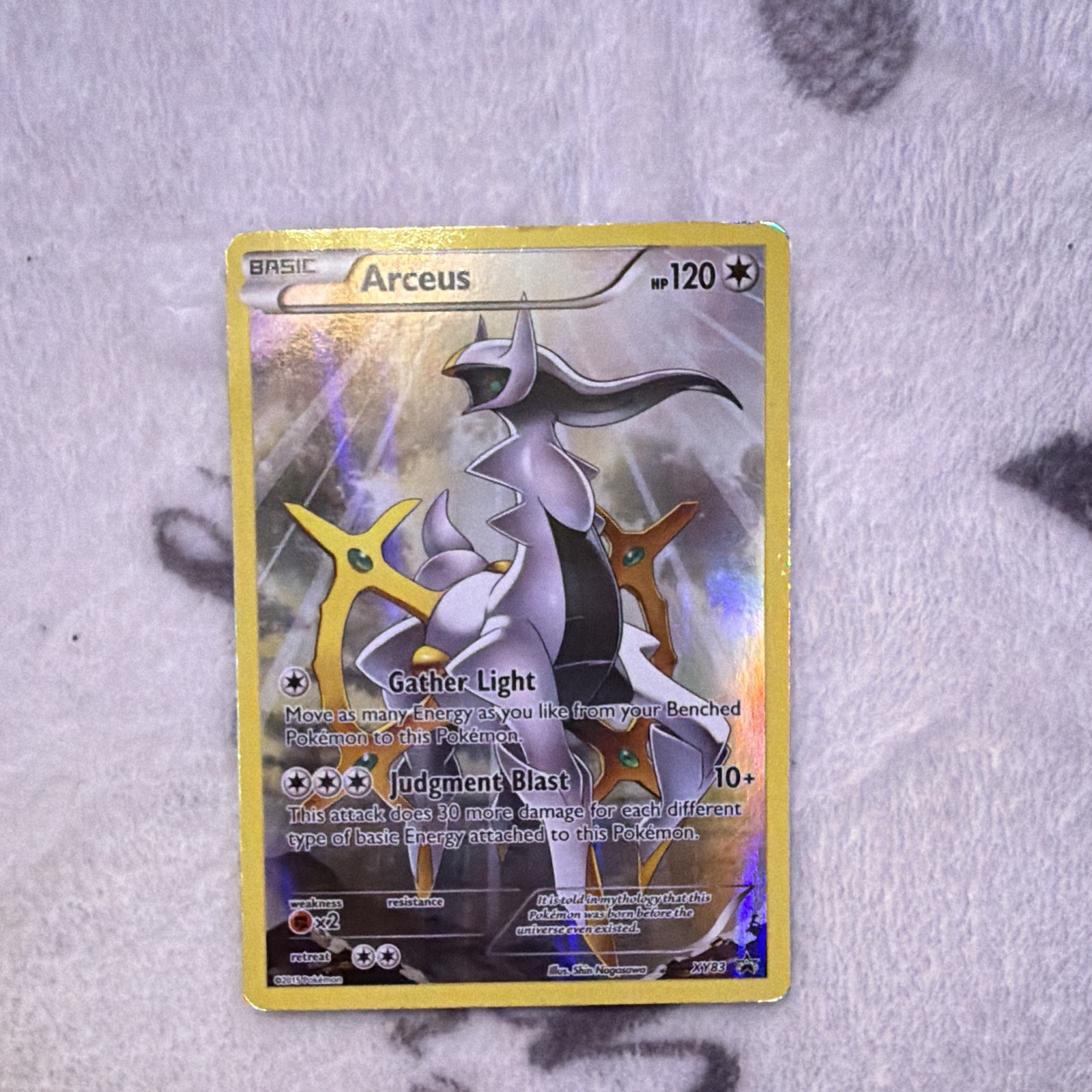 Pokémon Arceus XY83 Holo Black Star Promo 2016 Heavily Played Pokémon Arceus XY83 Holo Black Star Promo 2016 Heavily Played