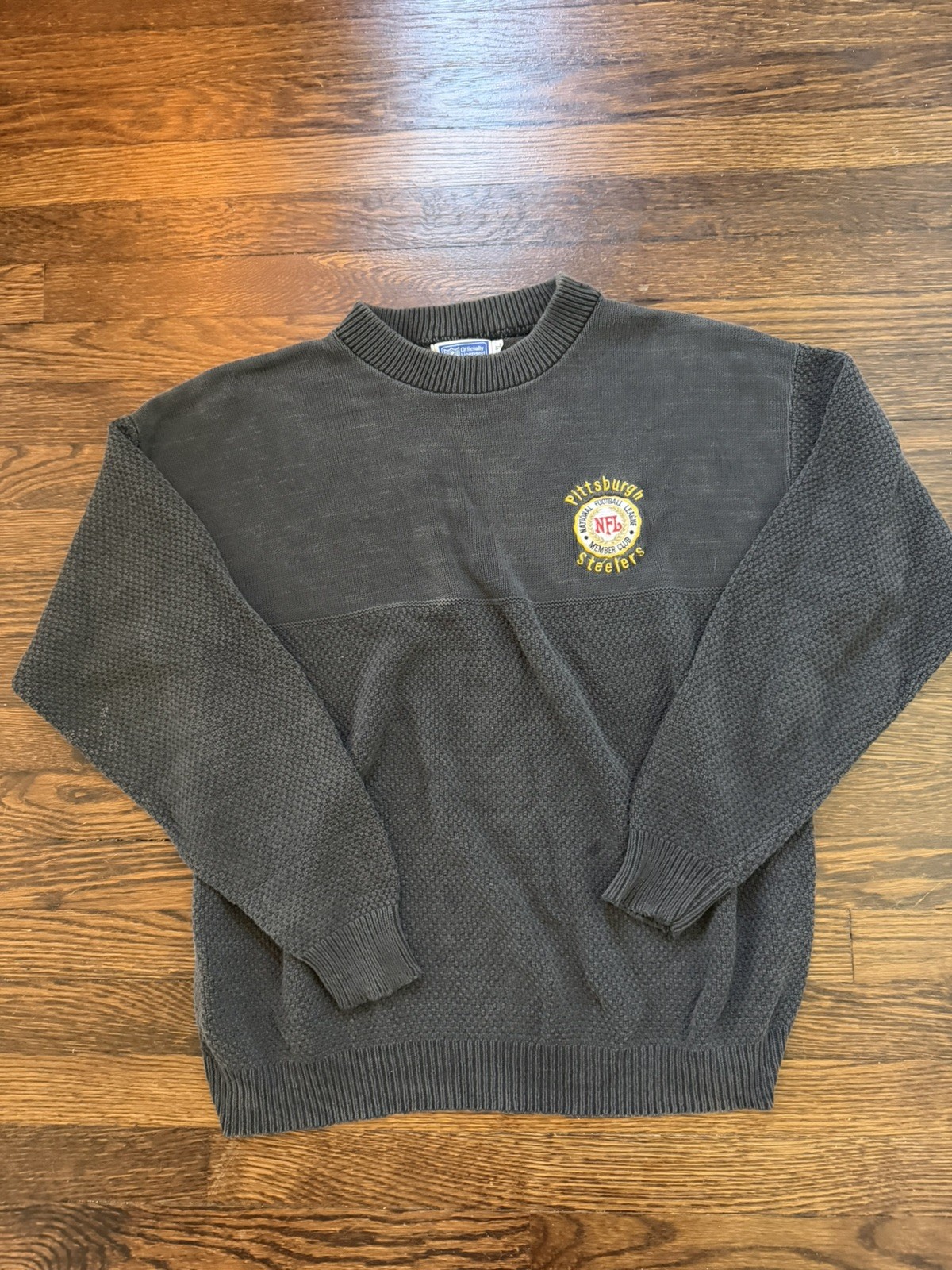 Mens Pittsburgh Steelers Nutmeg Sweater size XL vintage 90\'s