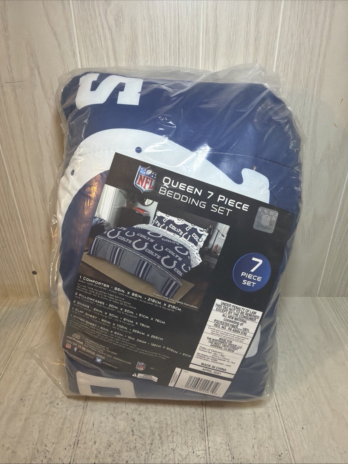NFL Indianapolis Colts Queen 7 pc Bedding Set.....NEW NFL Indianapolis Colts Queen 7 pc Bedding Set.....NEW