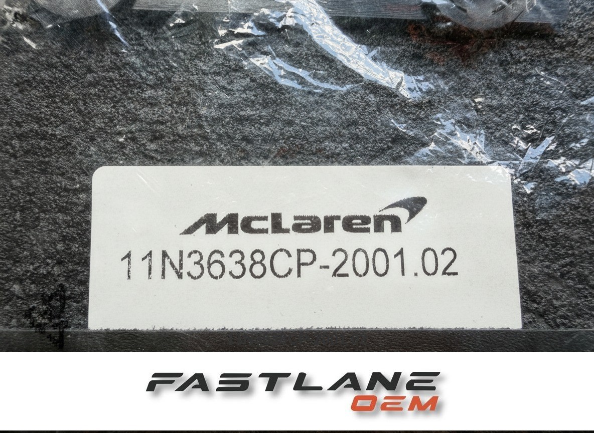 2015-2019 McLaren 570GT 600LT 2-piece Front Floor Mat Set 11N3638CP-2001 02 OEM 2015-2019 McLaren 570GT 600LT 2-piece Front Floor Mat Set 11N3638CP-2001 02 OEM