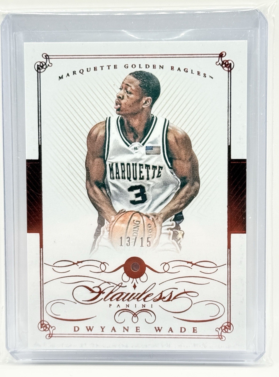 2015 National Treasures Flawless RUBY Dwayne wade 13/15 #49 Miami Heat NBA HOF🔥