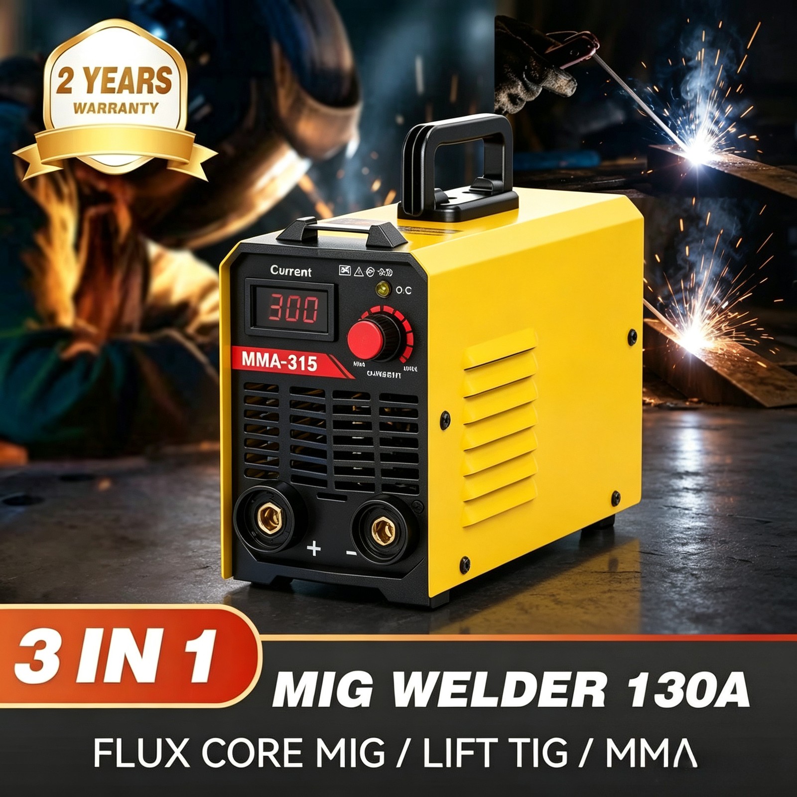 110V 300AMP Mini IGBT ARC Welding Machine Inverter DC MMA Electric Welder Stick