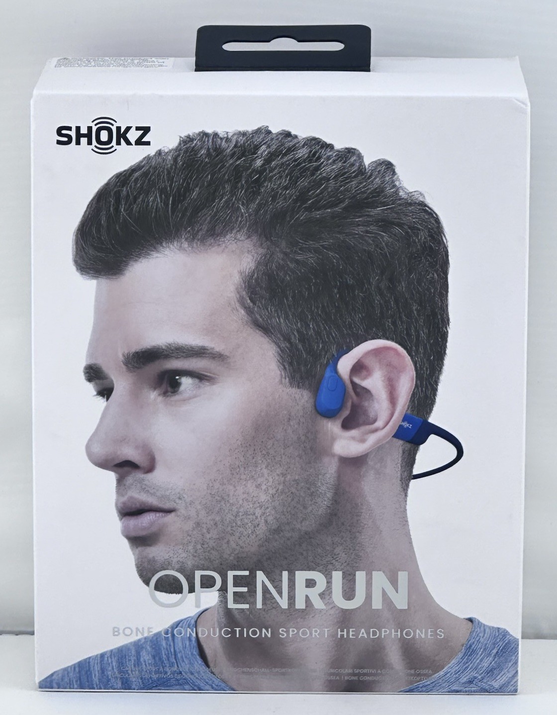 SHOKZ OpenRun Wireless Open-Ear Headphones Blue S803-ST-BL-US