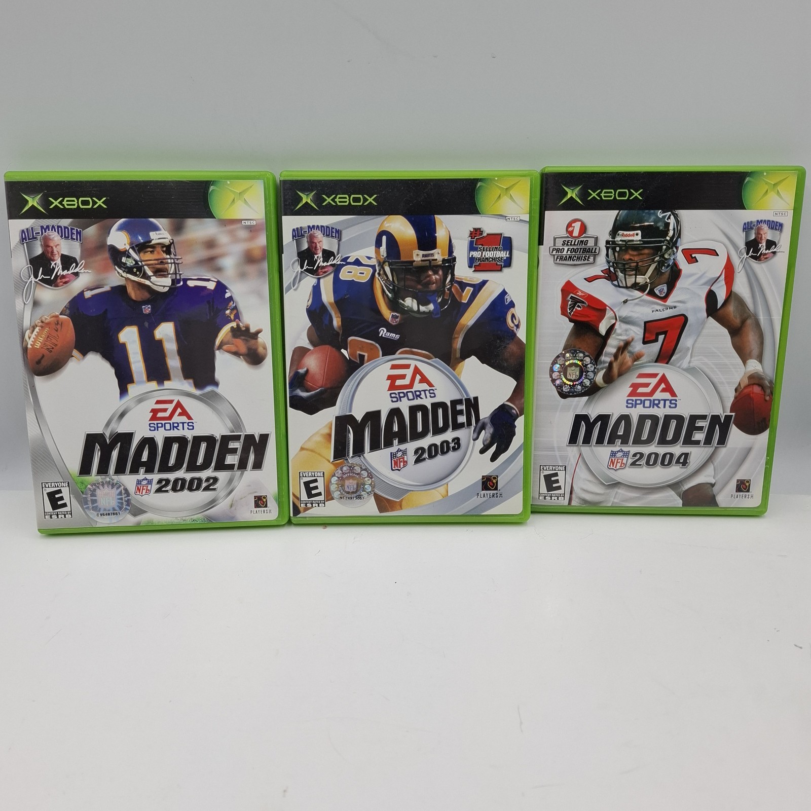 Microsoft Xbox Madden NFL Football Game Lot 2002 2003 2004 OG 3 Game Bundle