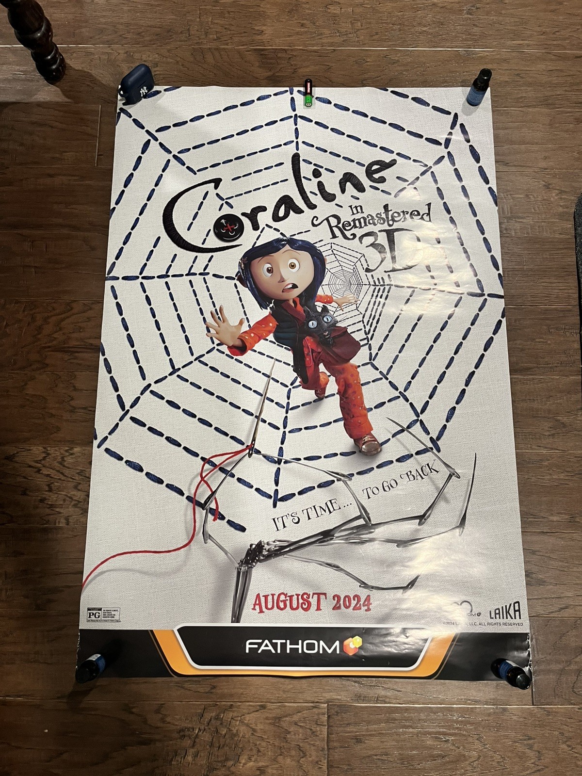 Coraline - original DS movie poster D/S 27x40 2024 - Tim Burton Rerelease Coraline - original DS movie poster D/S 27x40 2024 - Tim Burton Rerelease