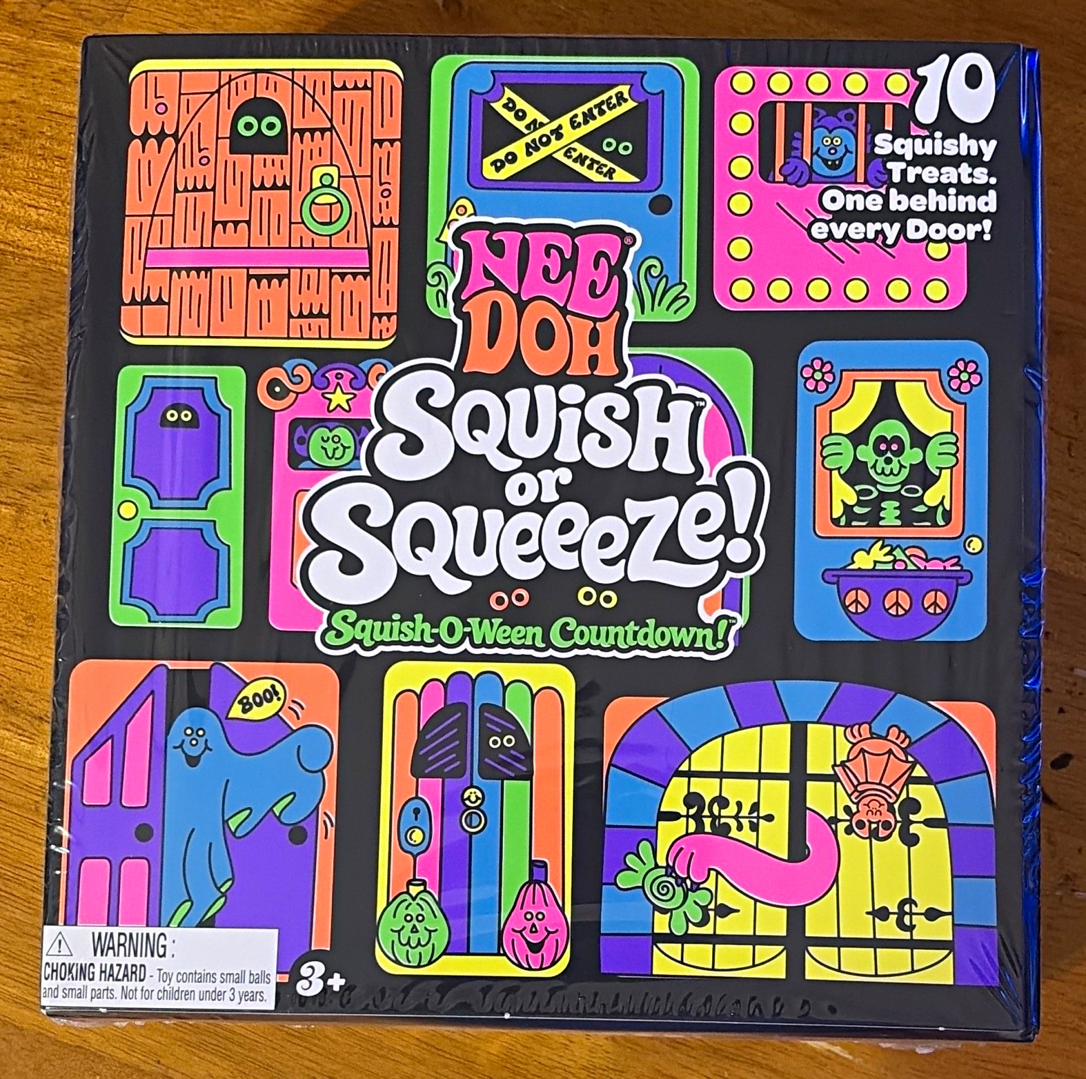 Schylling Nee Doh Squish-O-Ween Countdown Set, 10 Squishy Treats Multicolor