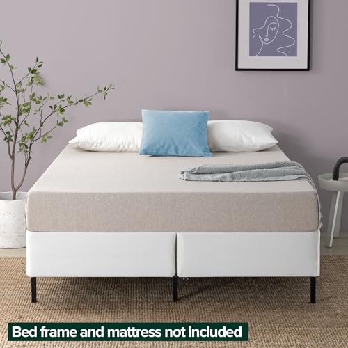 WHITE - ZINUS SLEEP MASTER 9 INCH HIGH PROFILE BIFOLD BOX SPRING, QUEEN