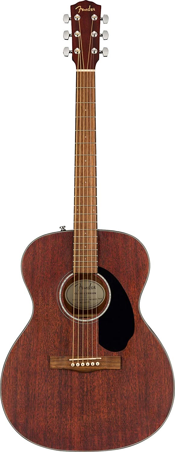 Fender CC-60S Solid Top Concert Acoustic Guitar - All Mahogany