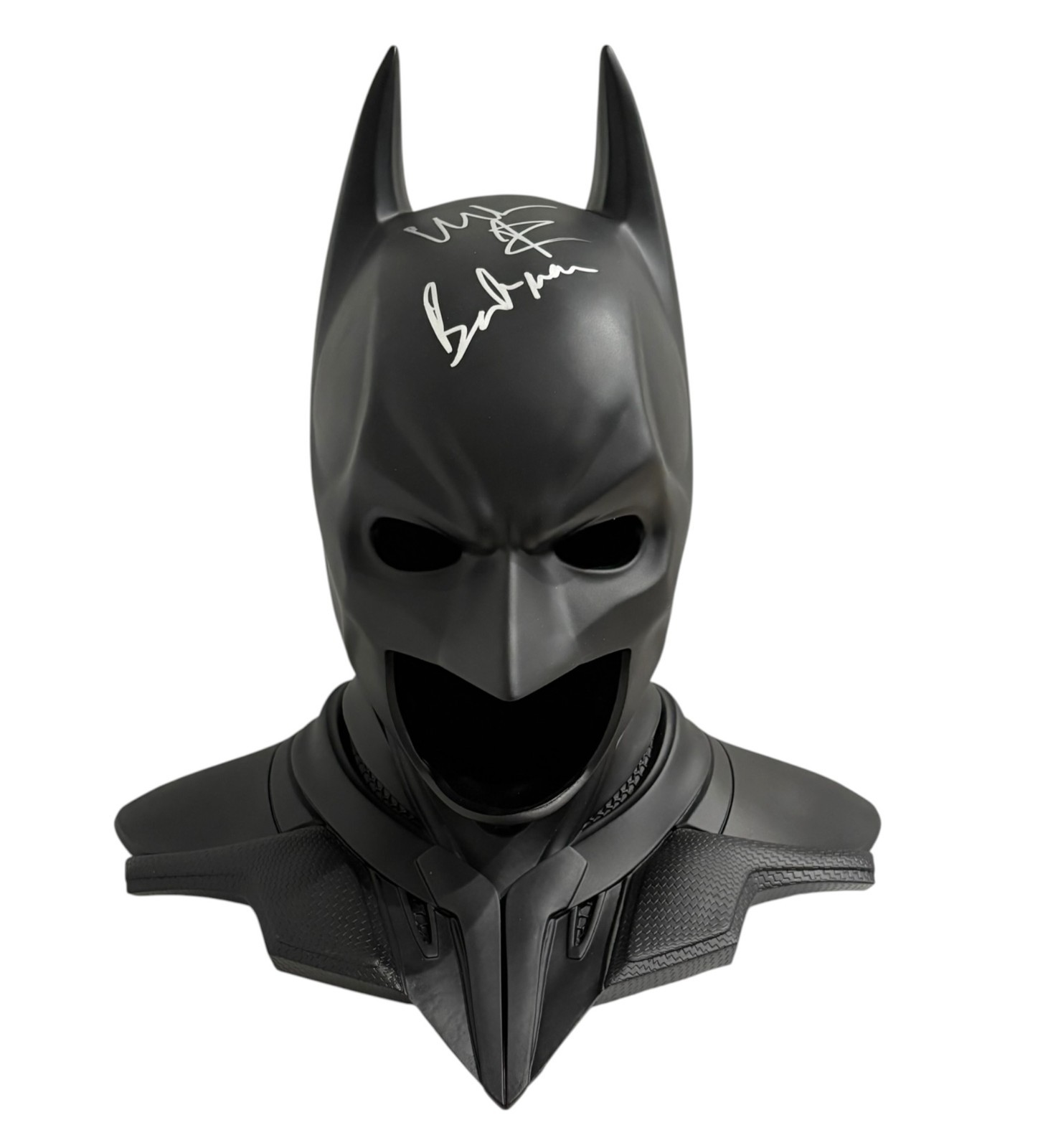 Christian Bale Signed Batman The Dark Knight 1:1 Scale Cowl Replica Beckett BAS