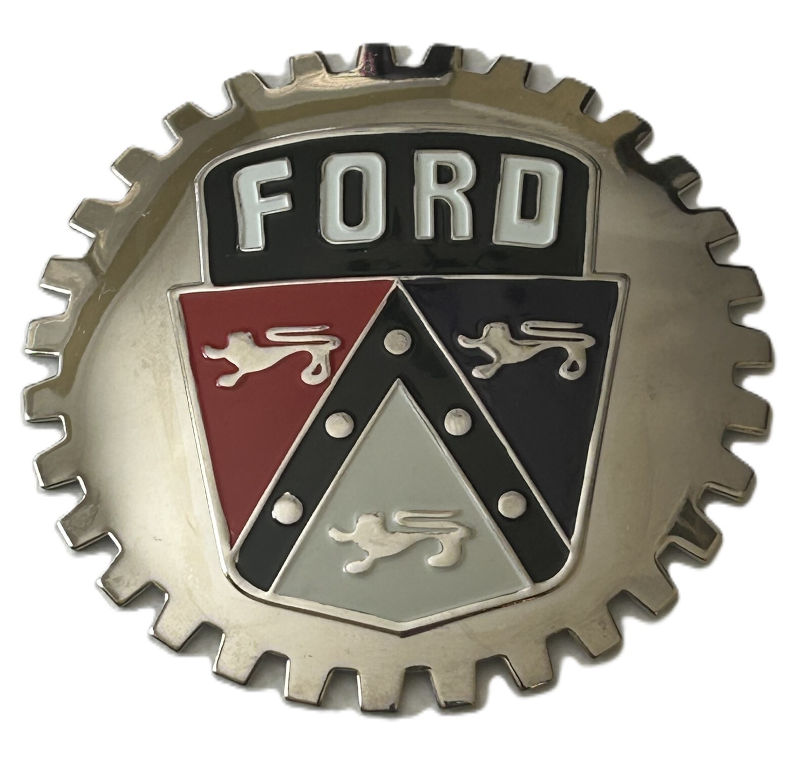 VINTAGE FORD AUTOMOBILE GRILLE BADGE VINTAGE FORD AUTOMOBILE GRILLE BADGE