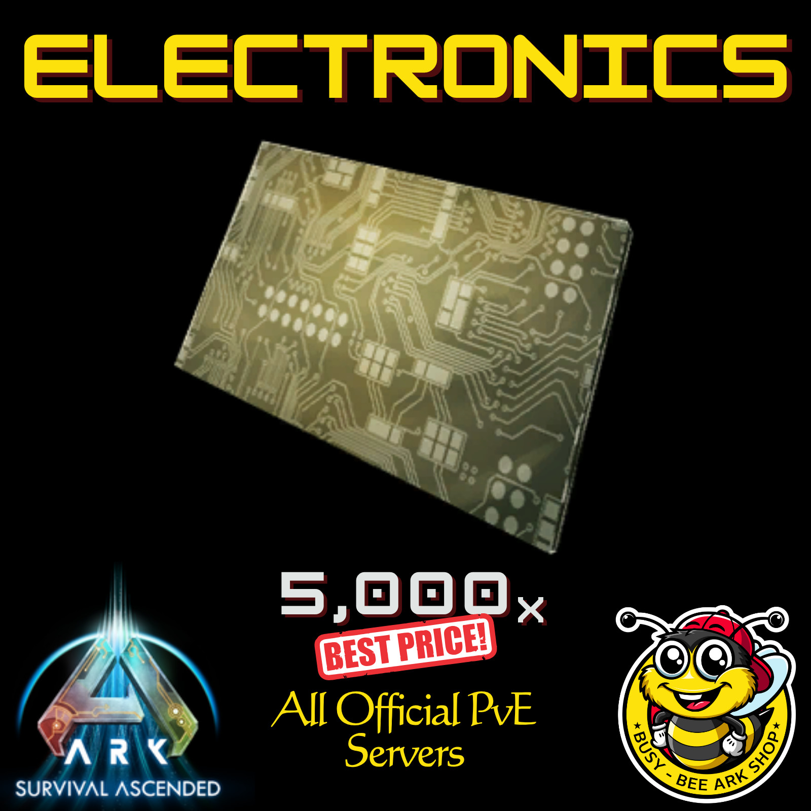 ARK-Survival-Ascended-PvE-Best-Price-Electronics-5K-DEDI-PC-XBOX-PS5-ASA-BusyBee