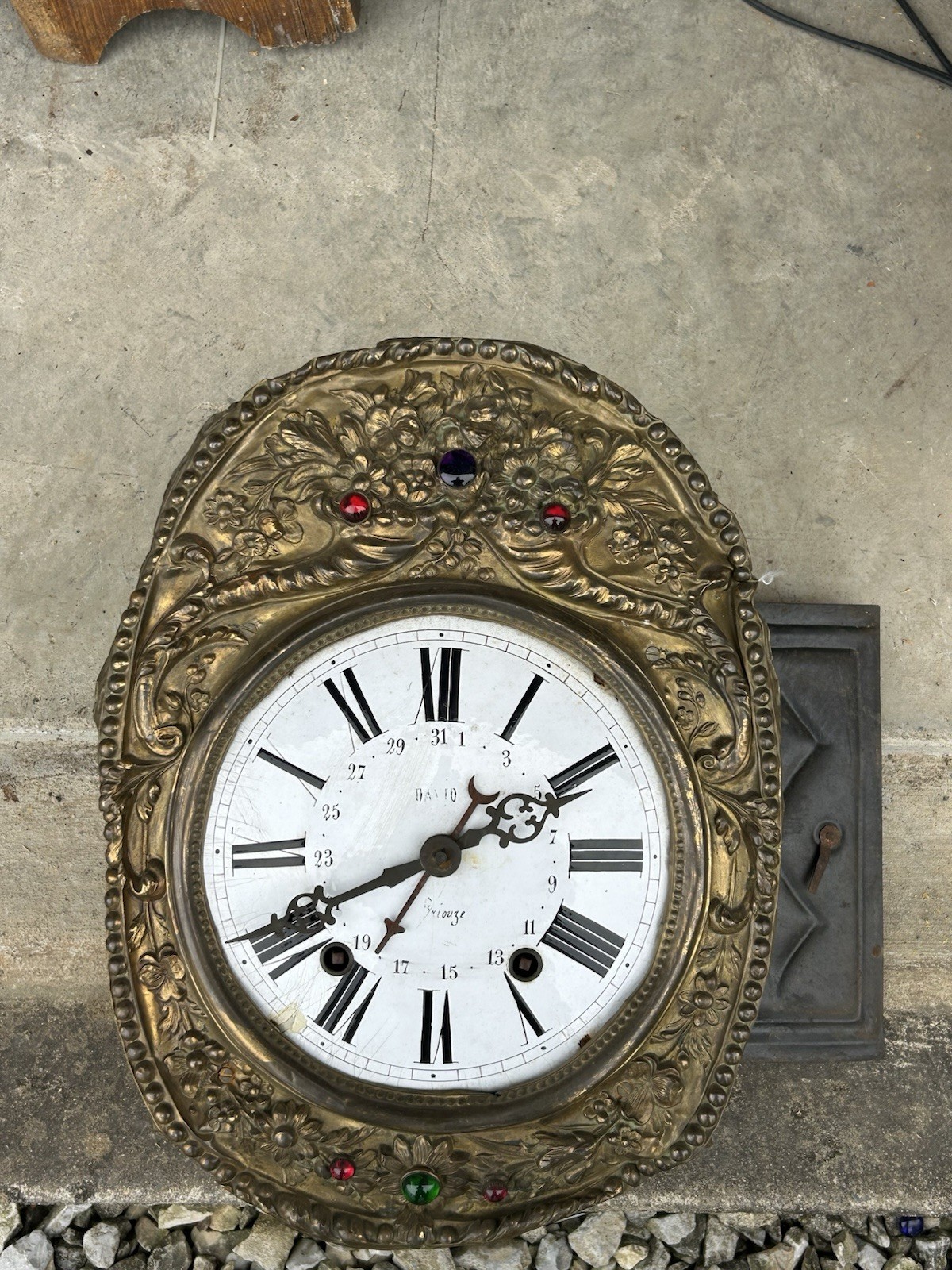 antique french morbier clock Movement Parts 