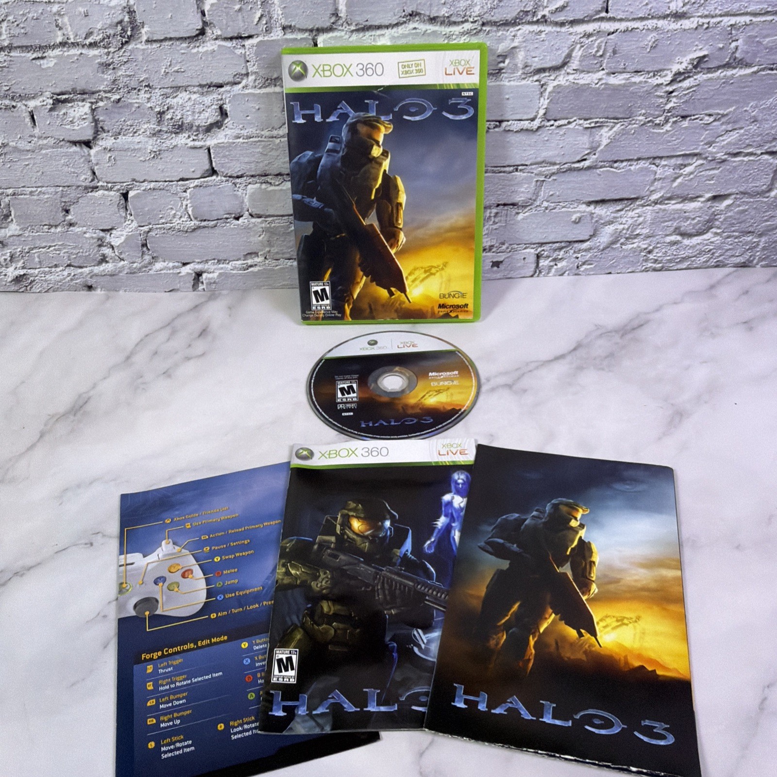 Halo 3 (Xbox 360) CIB Complete w/Poster, Manual & Insert- Tested ✅ Halo 3 (Xbox 360) CIB Complete w/Poster, Manual & Insert- Tested ✅