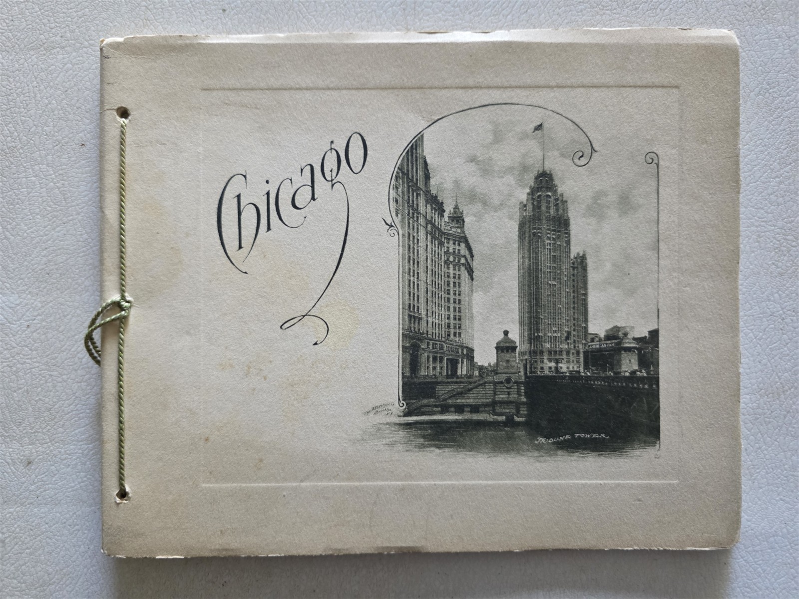 Chicago Illinois Antique Book Portfolio of Photographs 1927, 24 Photogravures