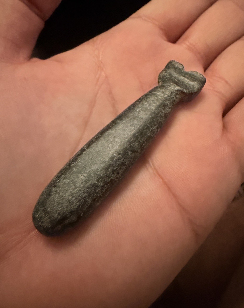 Ben Stermer COA Chumash Grey Whale Steatite Stone Fetish 1500-1850 AD