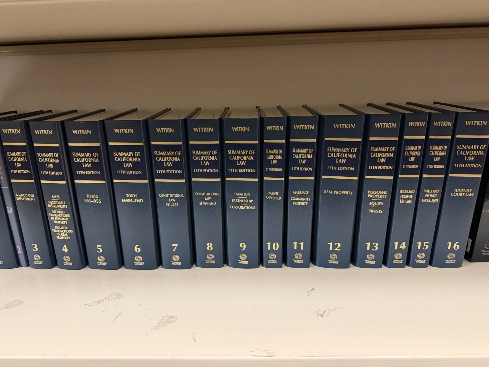 Witkin Summary Of California Law 11th Edition Complete Set w/ 2026 Updates