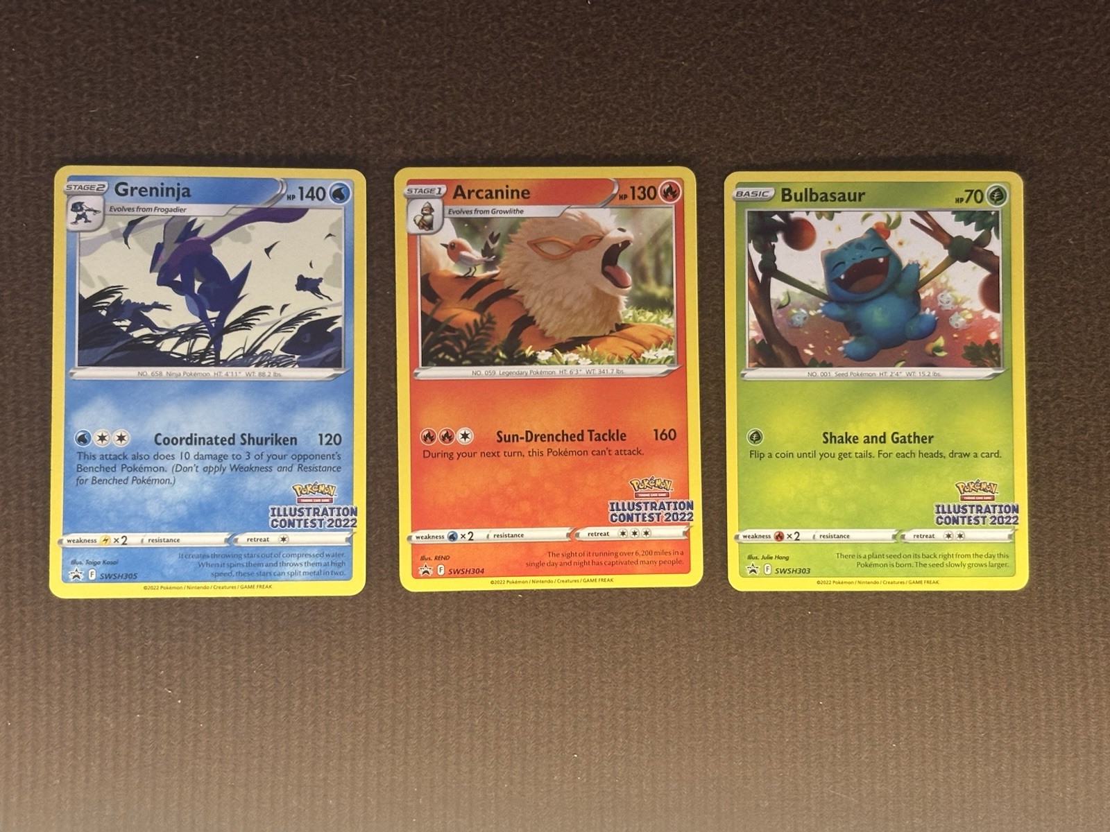 2022 Pokemon Illustration Contest SWSH303 SWSH304 SWSH305 Promos NM/M UNSEALED