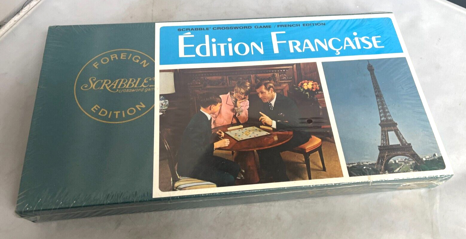 Vtg Scrabble Foreign Edition French 1950s Board Word Game NEW SEALED RARE Vtg Scrabble Foreign Edition French 1950s Board Word Game NEW SEALED RARE