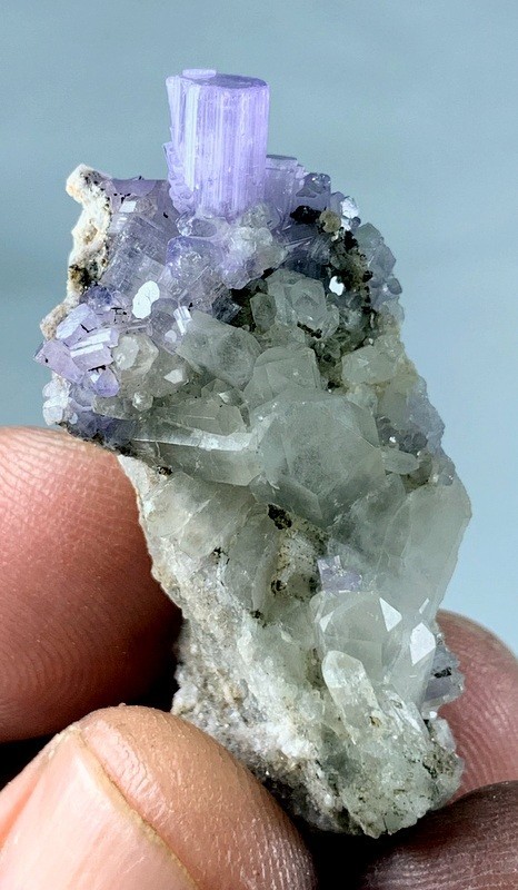 40 Carats Top quality Purple Apatite bunch Specimen From Afghanistan