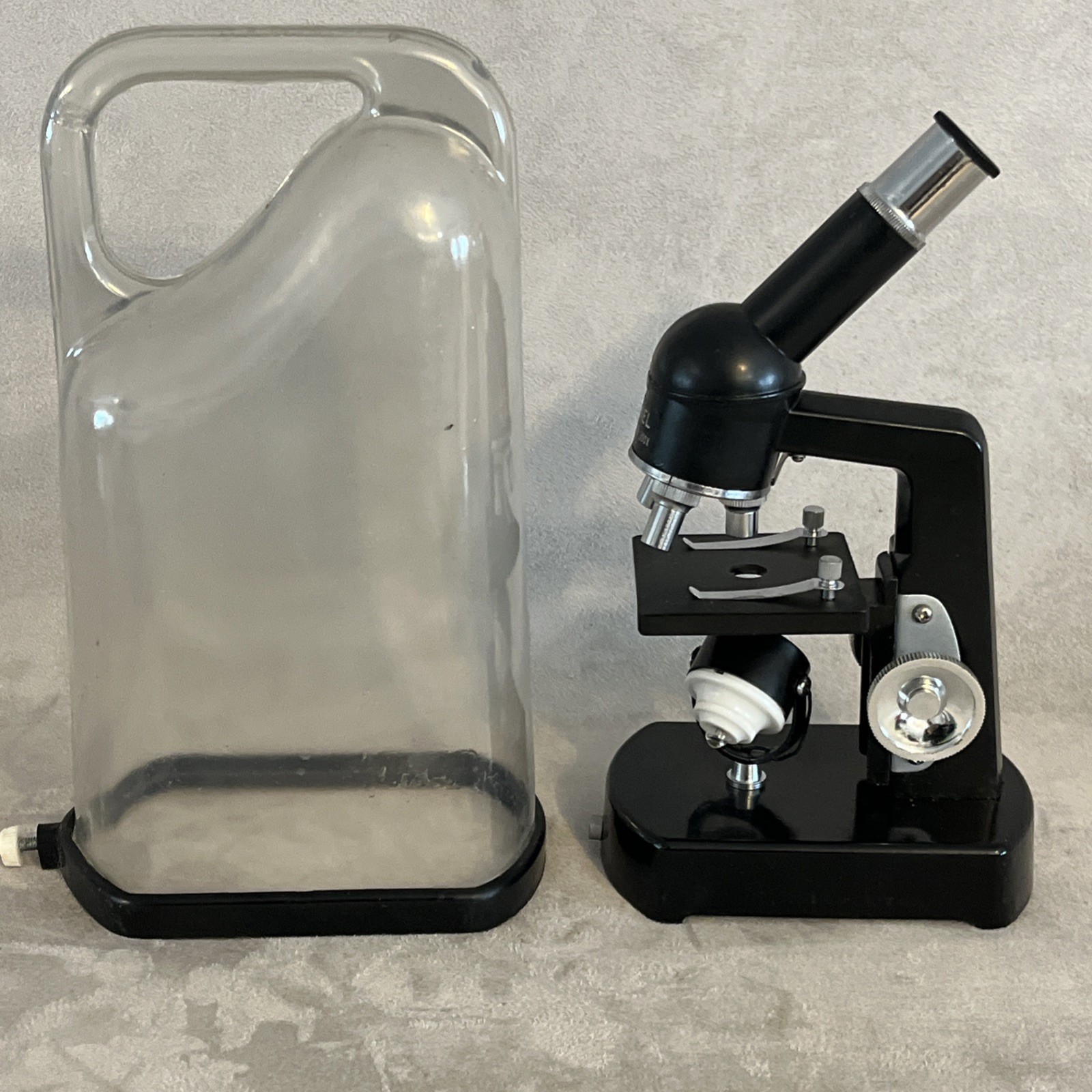 Vintage 60s Metal Lionel-Porter Microcraft Mini Dicast Metal Microscope 300x