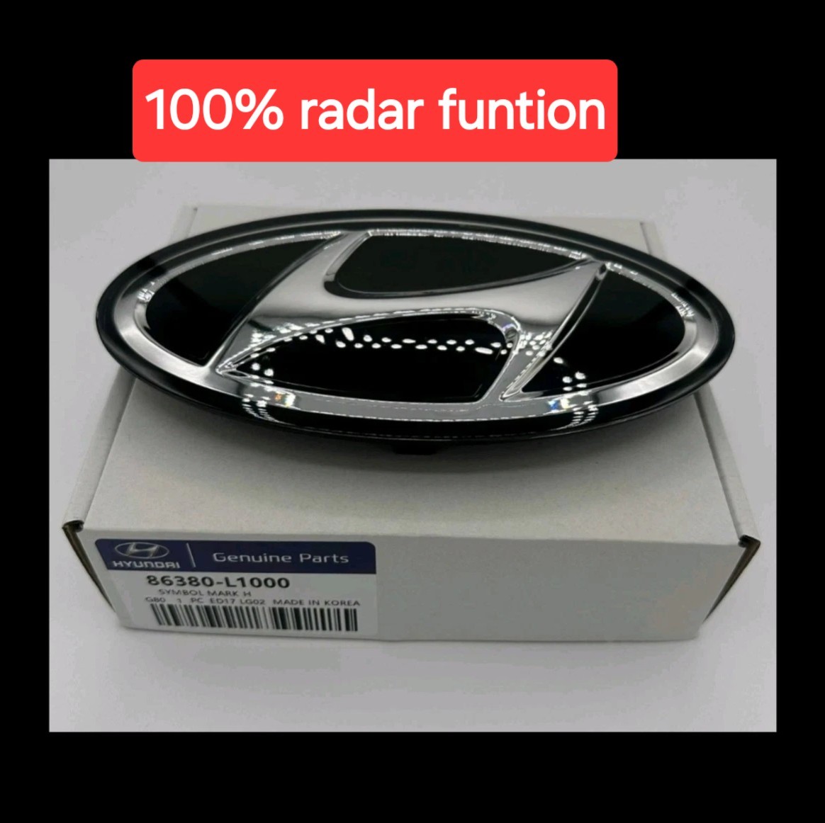 HYUNDAI SONATA 2020 2021 2022 FONT GRILLE EMBLEM BADGE 86380L1000 RADAR 100%ON HYUNDAI SONATA 2020 2021 2022 FONT GRILLE EMBLEM BADGE 86380L1000 RADAR 100%ON