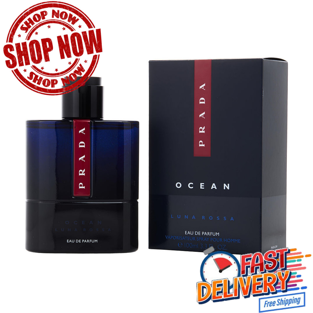 Prada Luna Rossa Ocean Eau de Parfum for Men 3.3 oz / 100ml Cologne Spray - NEW