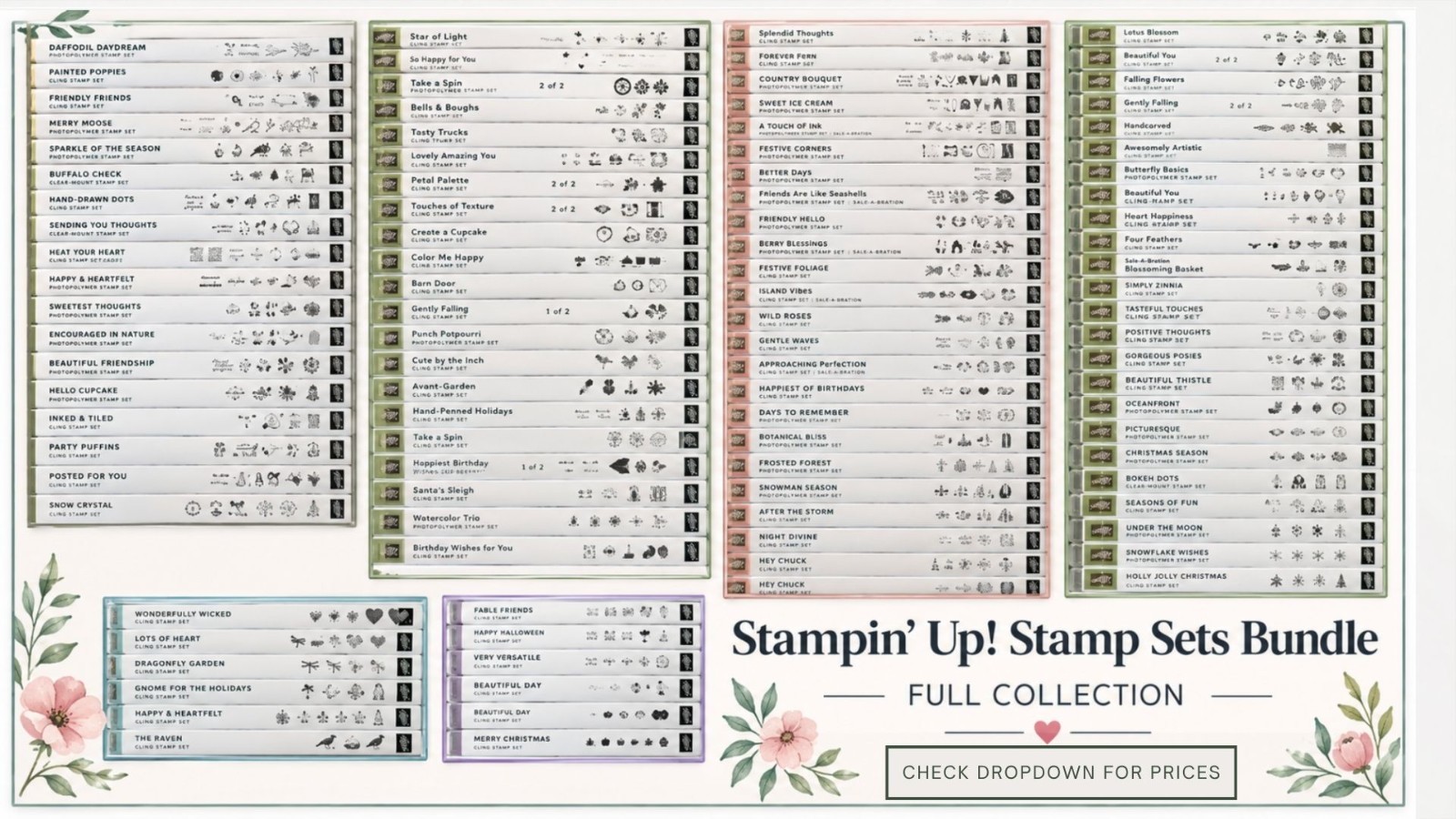 Stampin' Up Retired Stamp Sets (Some include dies) (Most are Brand New) Stampin' Up Retired Stamp Sets (Some include dies) (Most are Brand New)