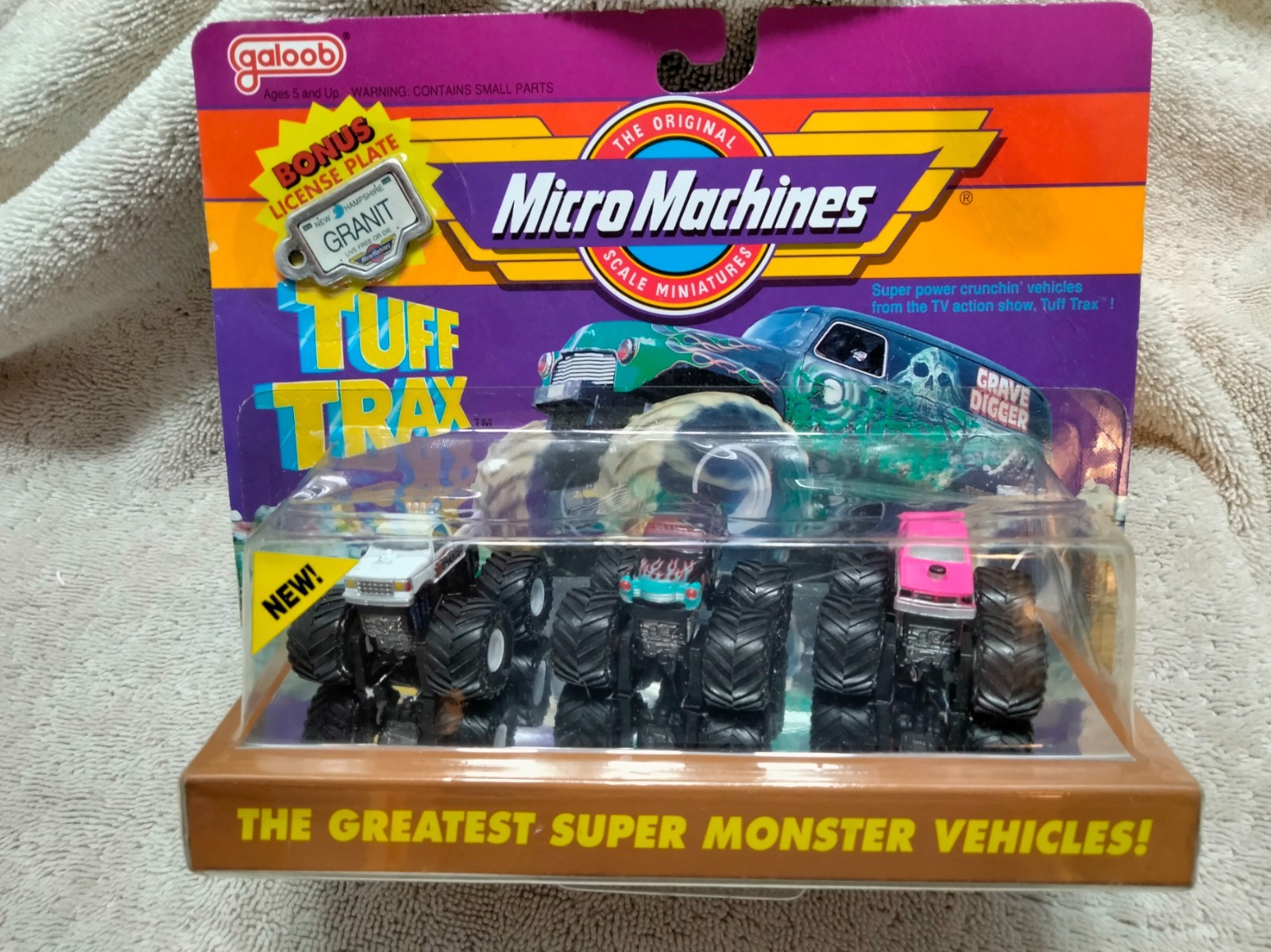 1990 Micro Machines Tuff Trax Collection #1 Galoob Monster Truck Set Unopened