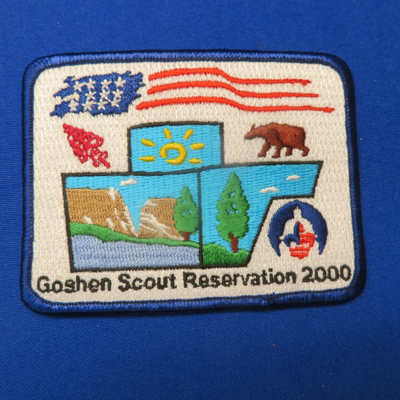 Boy Scout 2000 Goshen Scout Reservation Patch NCAC 268B2-BIN
