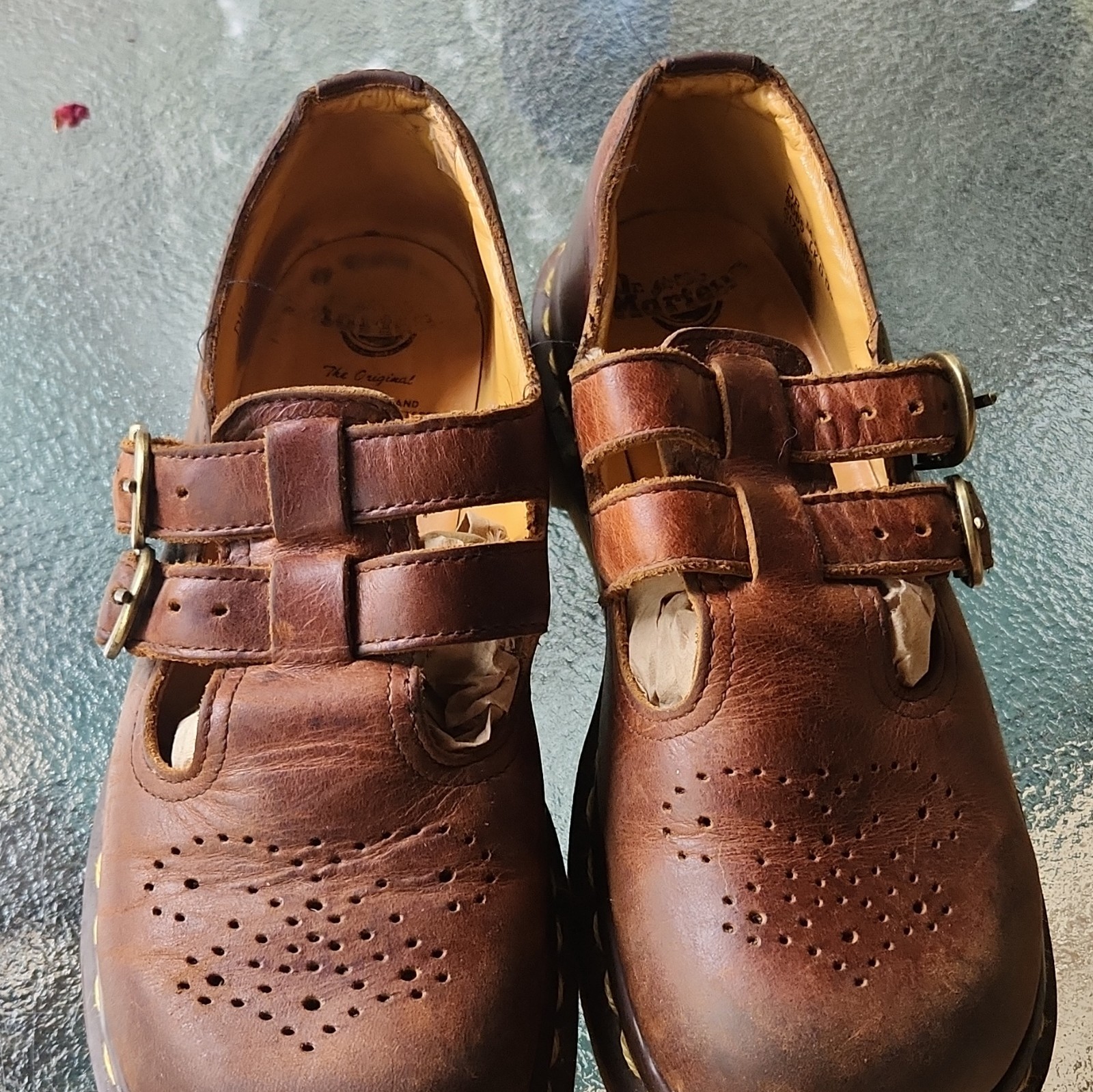 Rare Vintage Doc Marten 8065-Brown Mary Jane Made in England