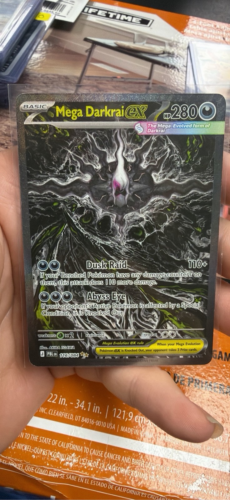 Mega Darkrai ex 116 - ME05: Pitch Black Pokemon