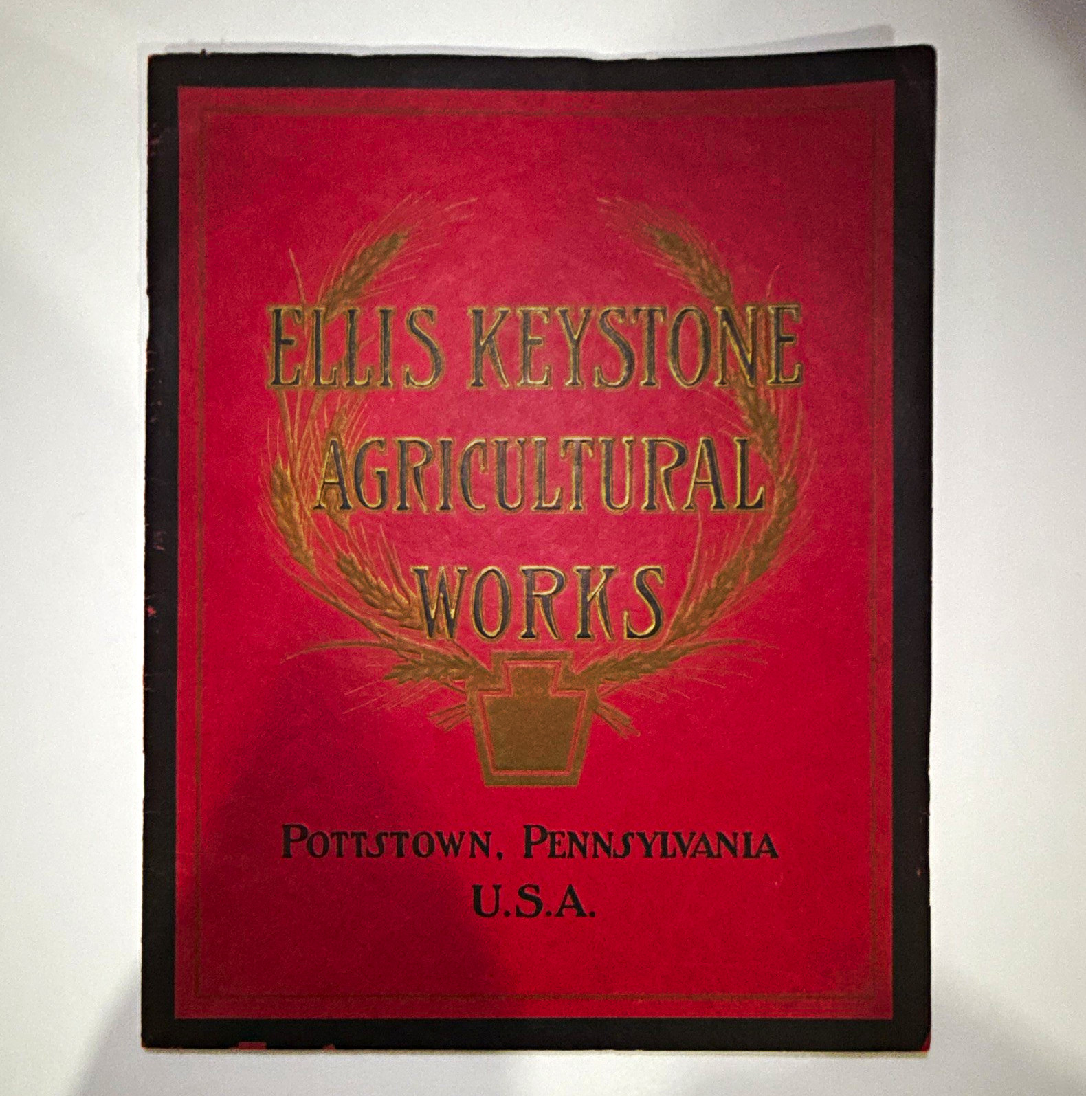 Vintage c. 1920s Ellis Keystone Agricultural Works Catalog - Pottstown, PA