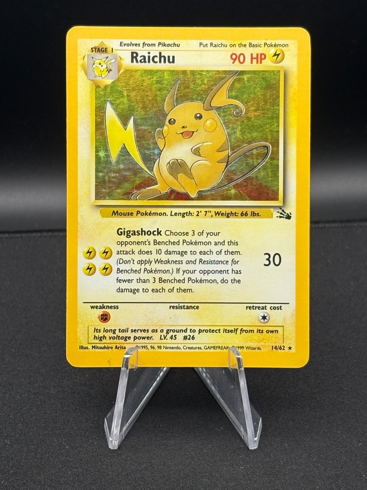 Raichu 14/62 - Fossil Holo - MP