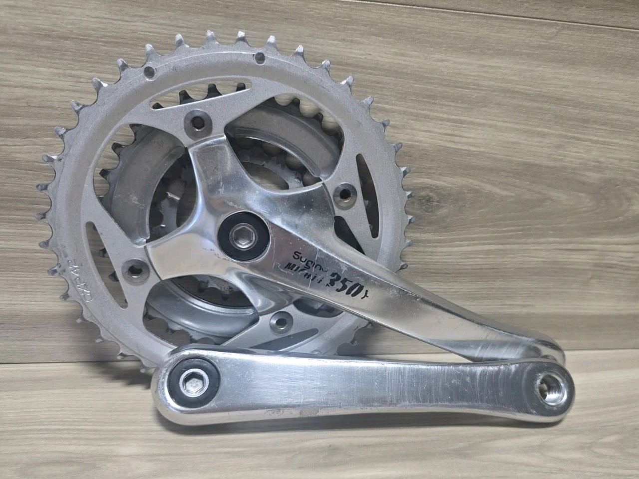 Vintage Sugino Mighty 350X Crank  175mm Triple 42/32/20T CXC Chainrings
