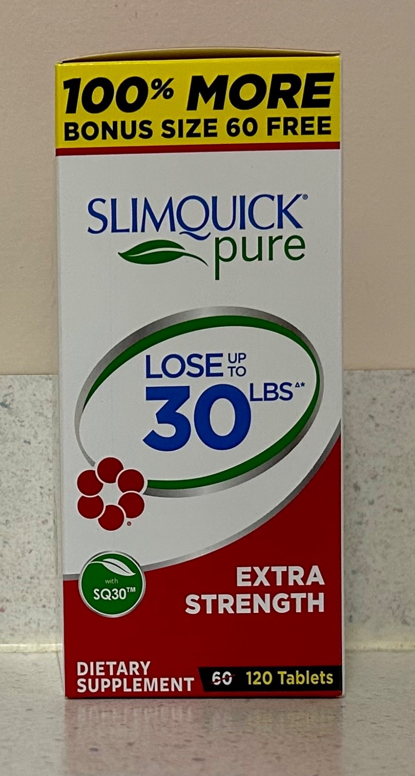 See photos SlimQuick Pure KETO Extra Strength Tablets 120 Count. Exp 8/2026 See photos SlimQuick Pure KETO Extra Strength Tablets 120 Count. Exp 8/2026