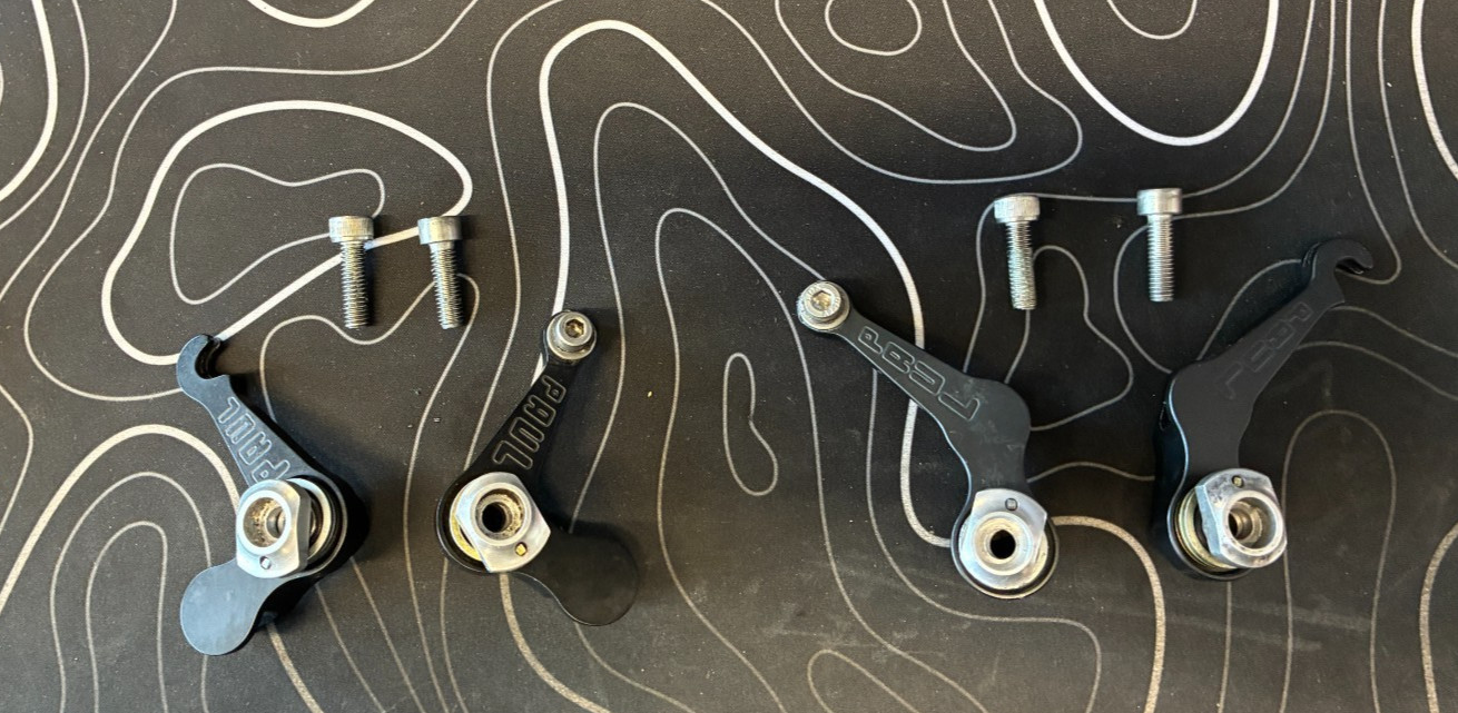 2 Pair Paul Component Engineering Touring Cantilever Brakes Black V. Good Cnd.