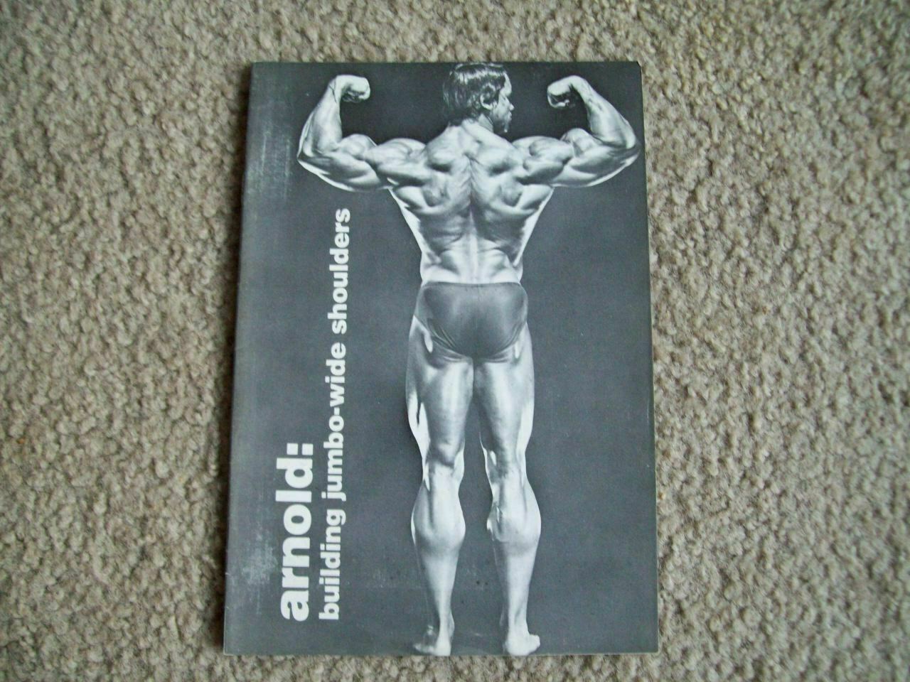vtg 1976 ARNOLD SCHWARZENEGGER Shoulders BODYBUILDING Fitness WEIDER MUSCLE 