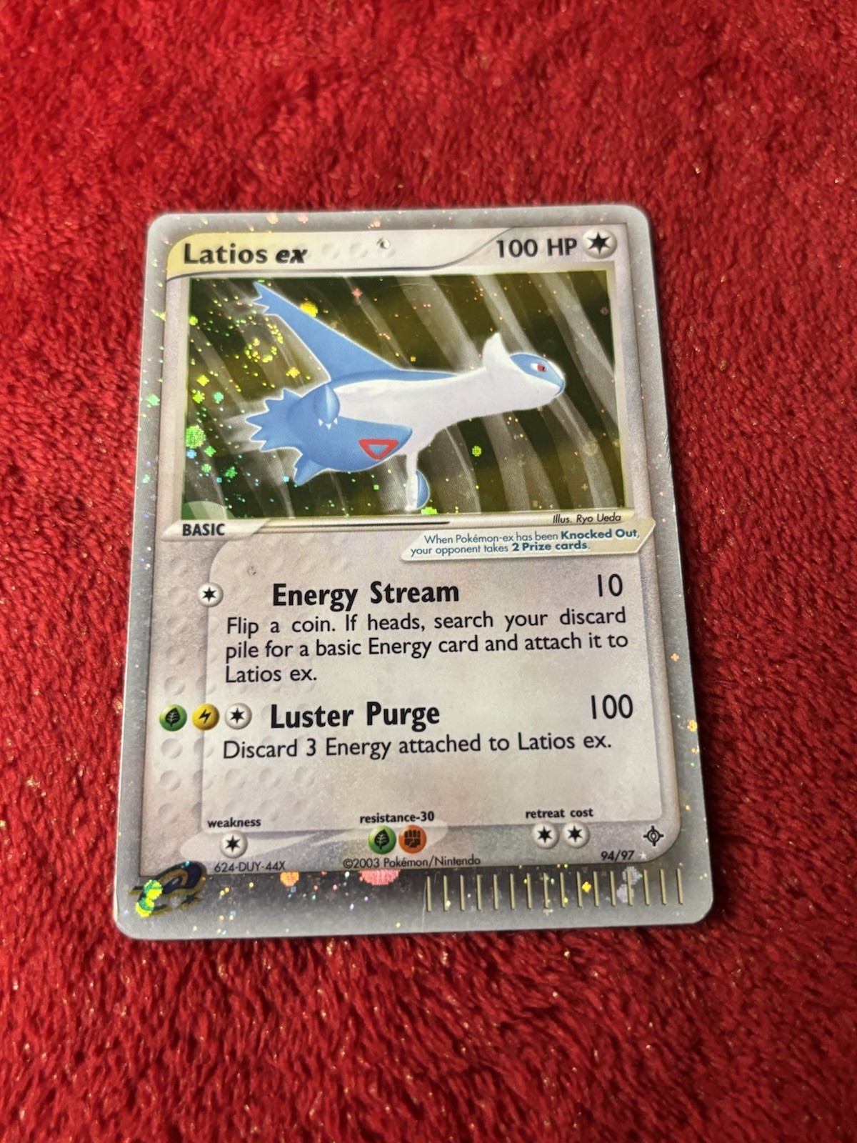 Latios ex 94/97 EX Dragon Holo 2003 Pokémon Card Played