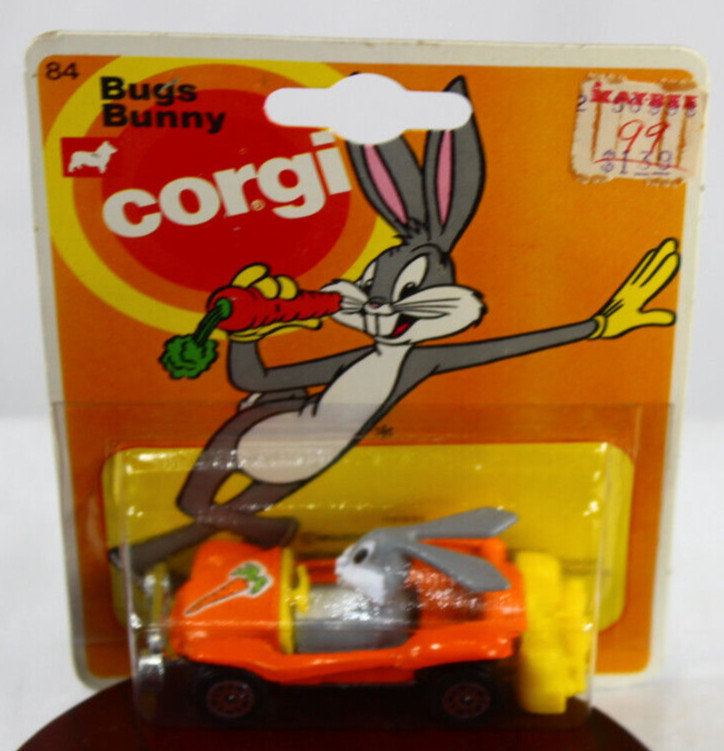 Corgi Bugs Bunny #84 Buggy Orange Dune Car Diecast WB 1979 NOS NIP Yellow Dash