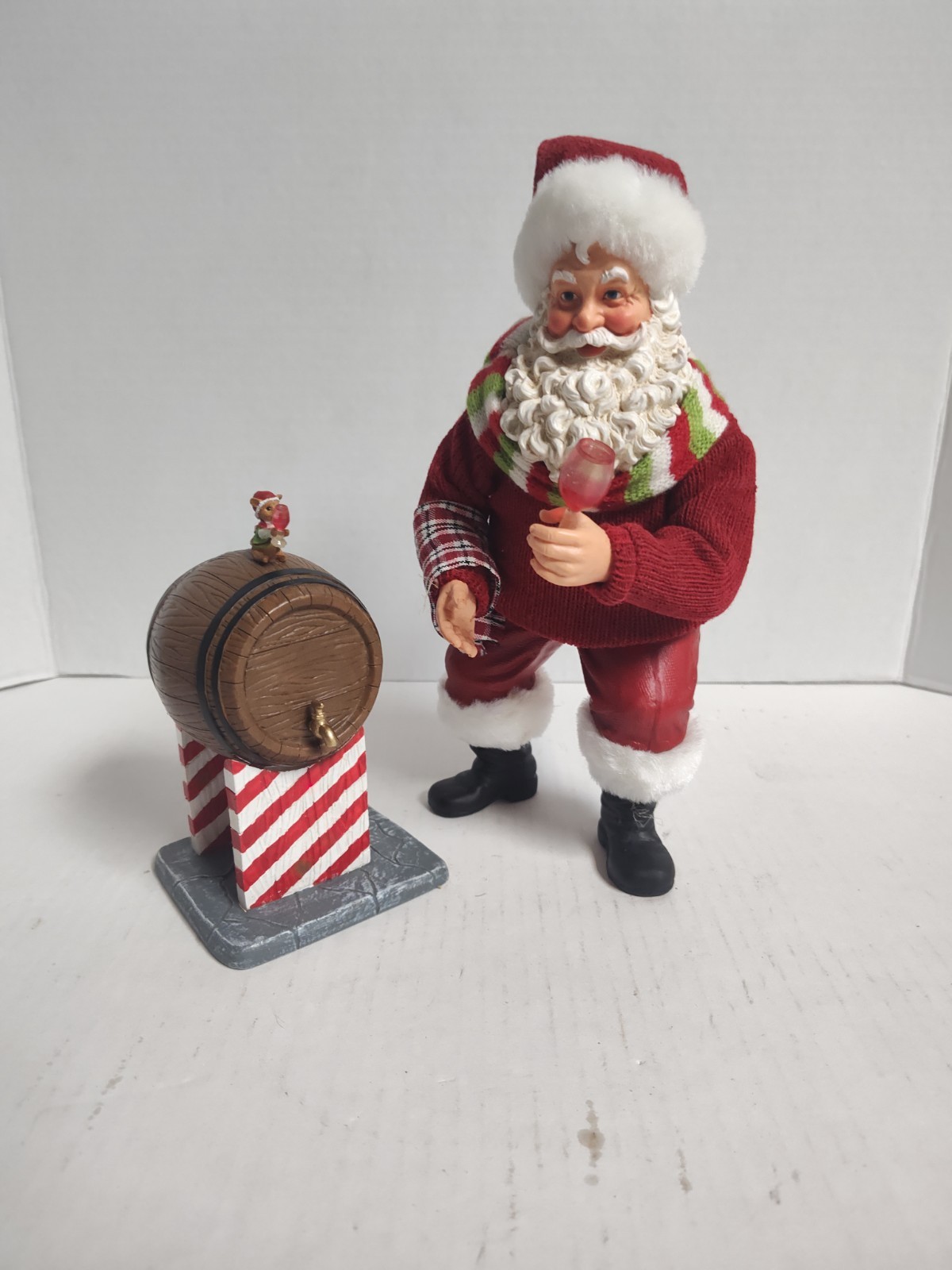 Possible Dreams Clothtique Santa With North Pole Bar Possible Dreams Clothtique Santa With North Pole Bar