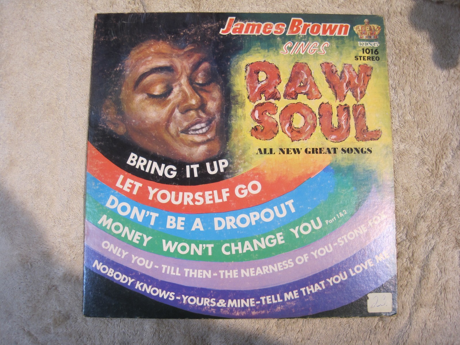 James Brown Sings Raw Soul vinyl LP