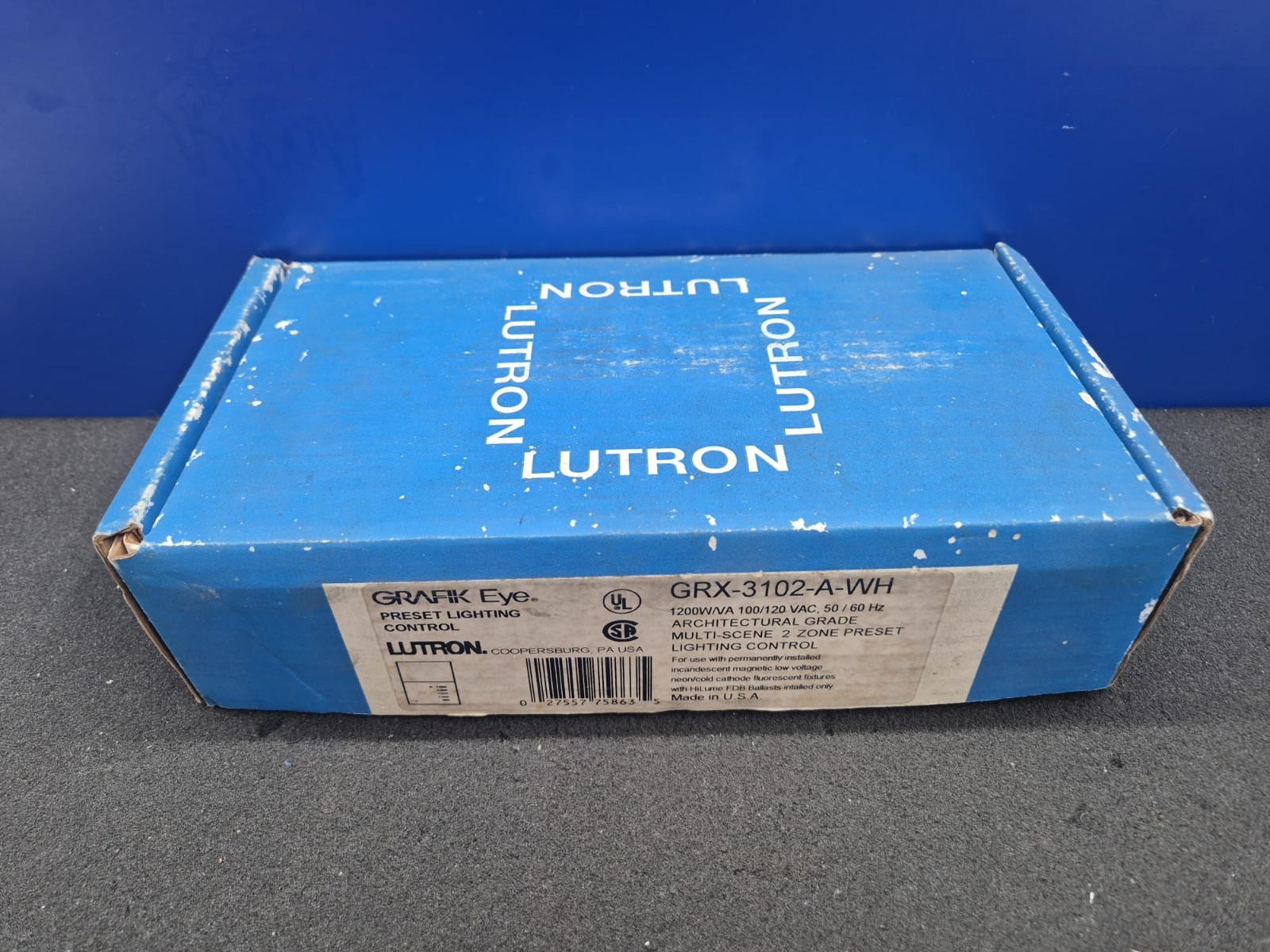 Lutron GRX-3102-T-WH Grafik Eye Open Box From Old Stock