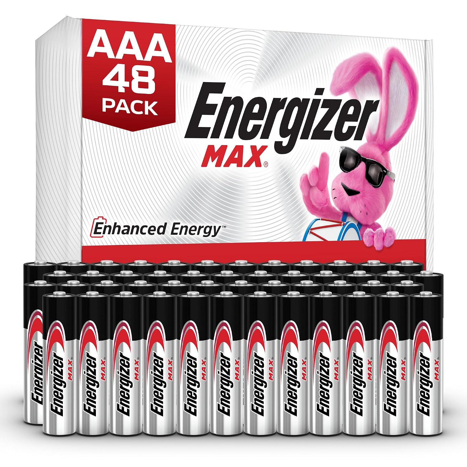 Energizer AA Batteries Alkaline Power 48 Counts Alkaline Double A Battery Pack