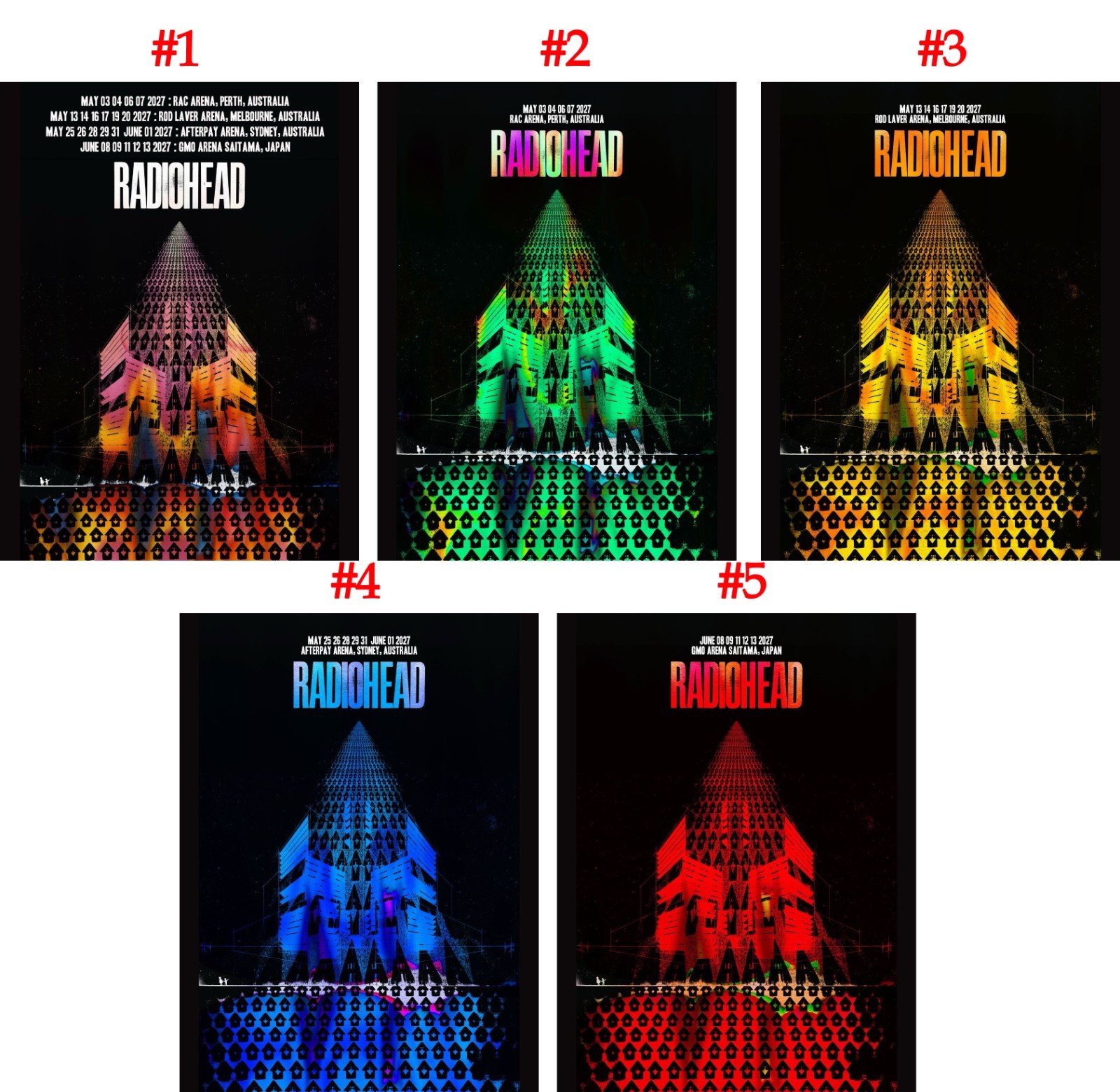 Radiohead will play a run of 21 shows 2027 in Perth, Melbourne, Sydney Poster Radiohead will play a run of 21 shows 2027 in Perth, Melbourne, Sydney Poster
