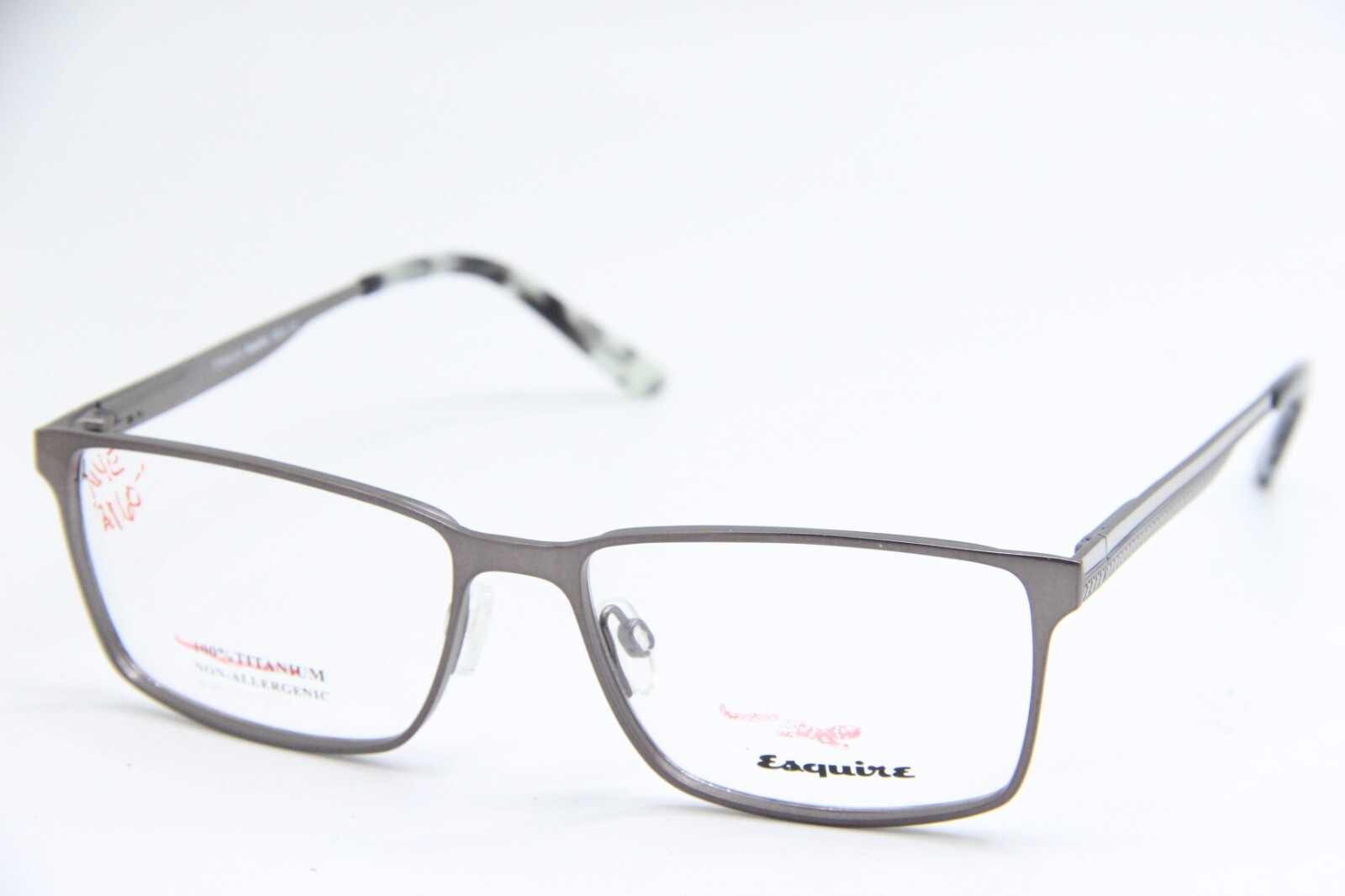 ESQUIRE 8654 GUNMETAL HAVANA AUTHENTIC EYEGLASSES 55-16