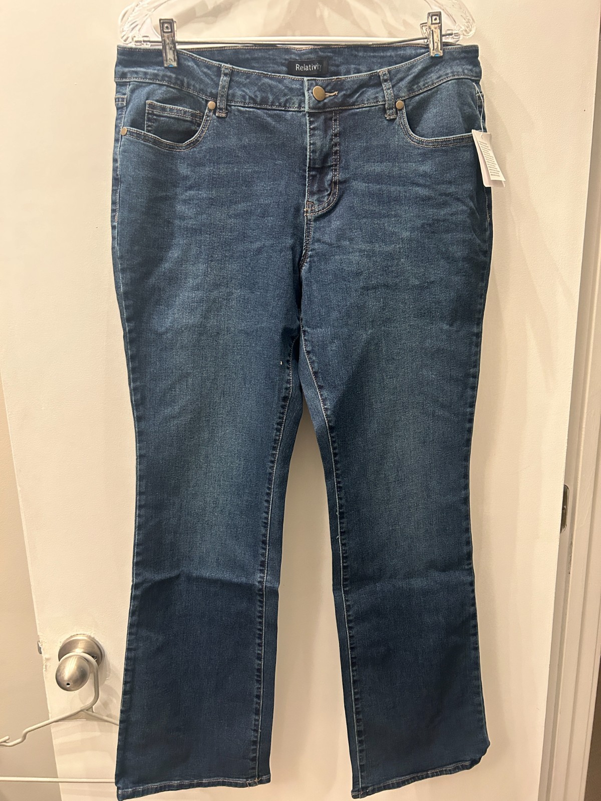NWT Relativity Women\'s Size 12 Denim Jeans Classic Orig. $50