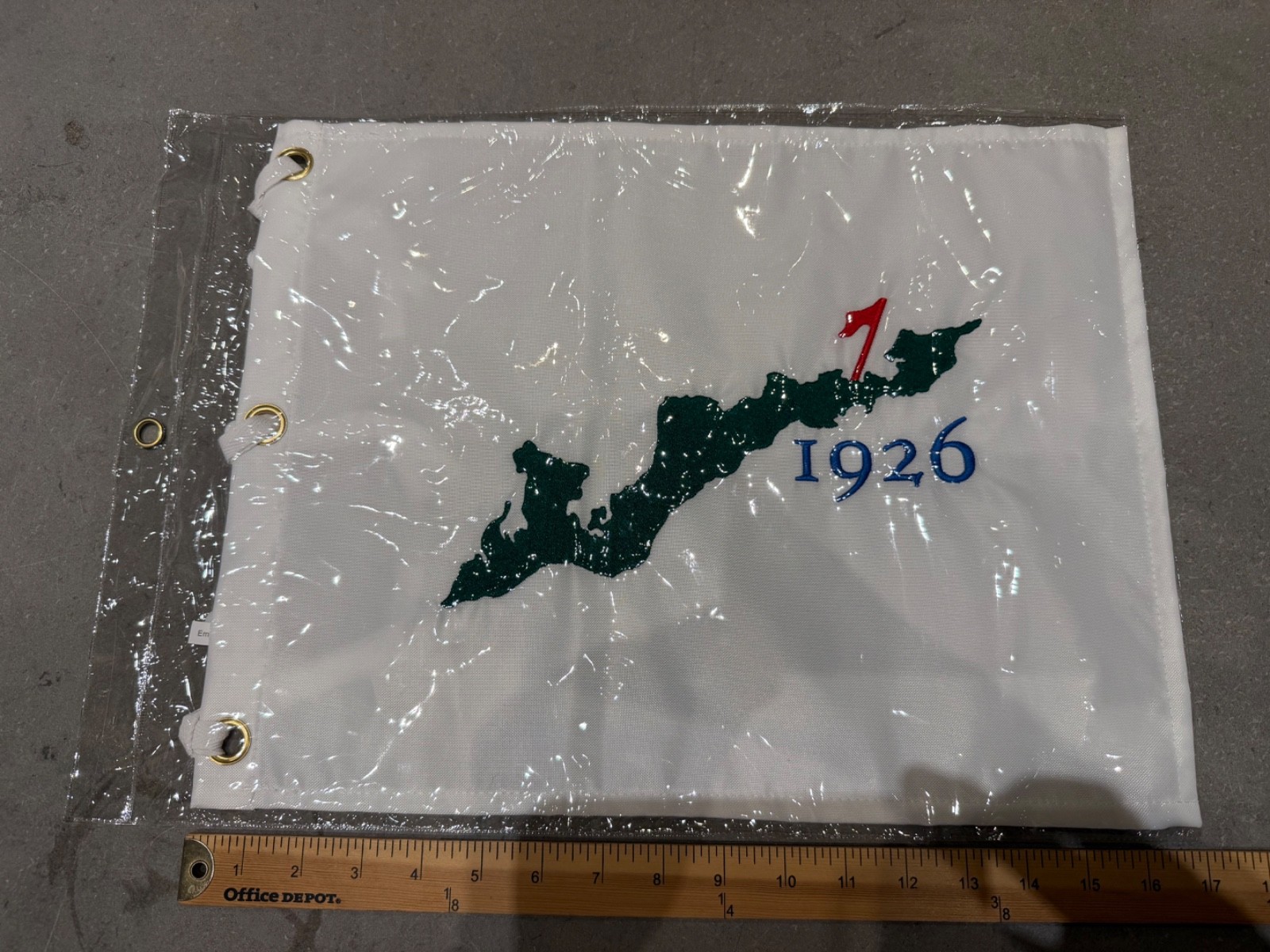 Fishers Island Centenial 100 Year Anniversary Club Golf Flag Rare Blue 1926 NWT