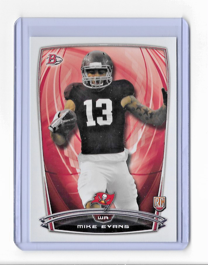 2014 BOWMAN MIKE EVANS (RC) - CARD #66 - BUCCANEERS - 2014 BOWMAN MIKE EVANS (RC) - CARD #66 - BUCCANEERS -