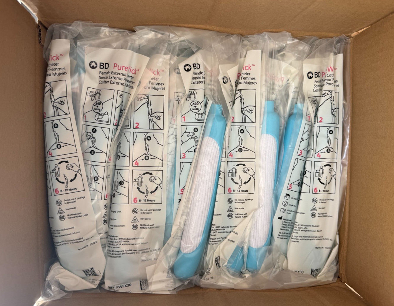 BD External Female Collection System 30 In A Pack. EXP. 07/28/2026